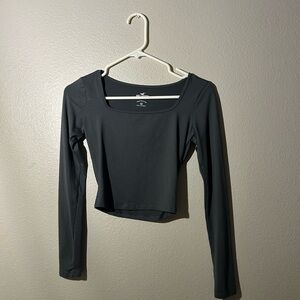 Women's Gray Long Sleeve Top
